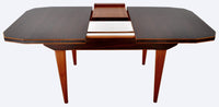 Mid-Century Modern Dining Table in Walnut with "Butterfly" Leaf, 1960s