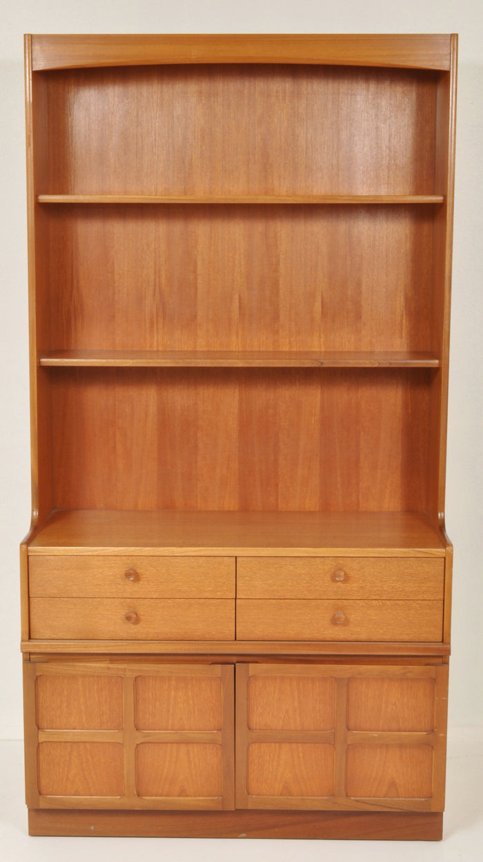 Mid-Century Modern Danish Teak Dresser/Wall Unit/Bookcase/Hutch by Nathan Furniture, 1960s