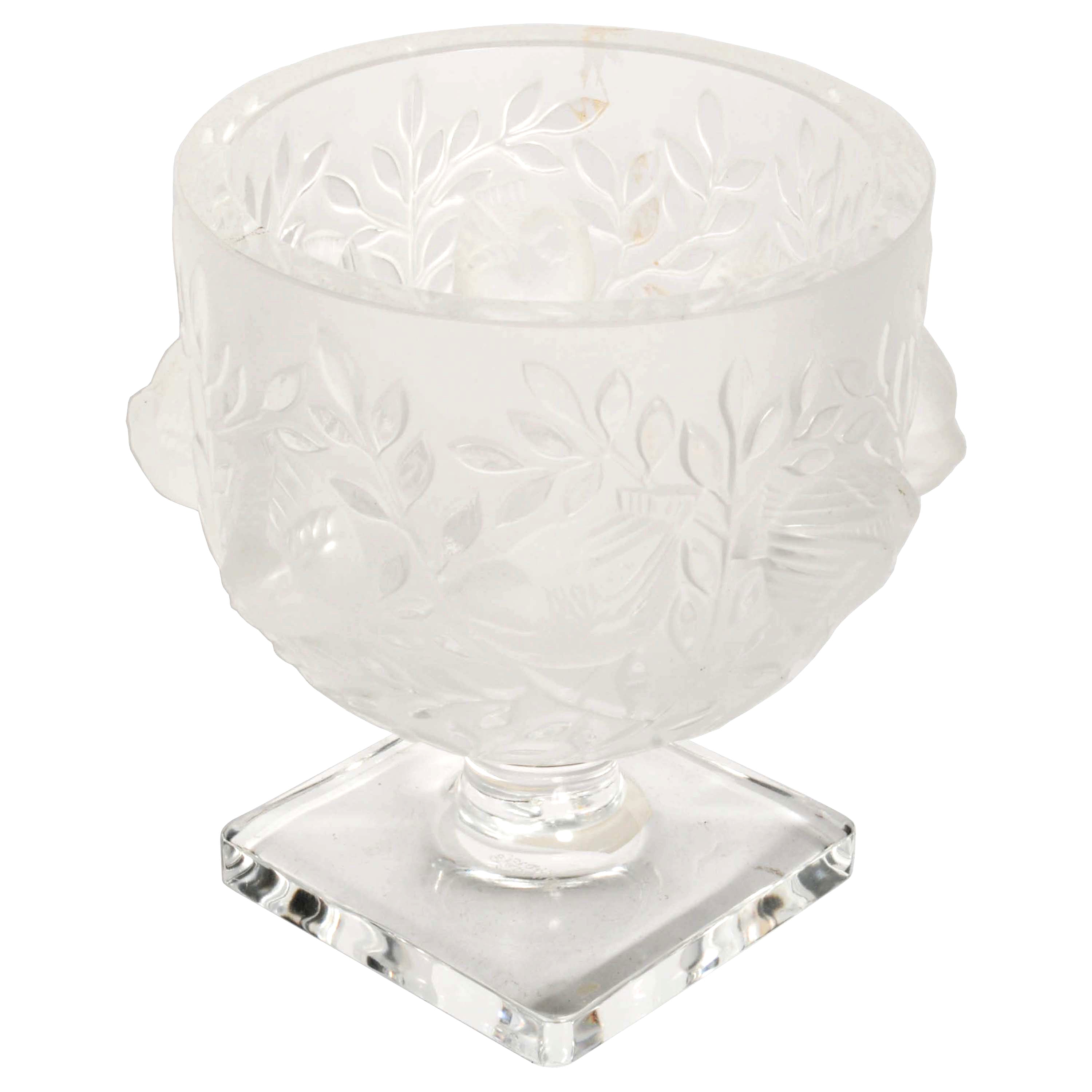 Vintage French Art Deco Style Lalique Elisabeth Crystal Glass 