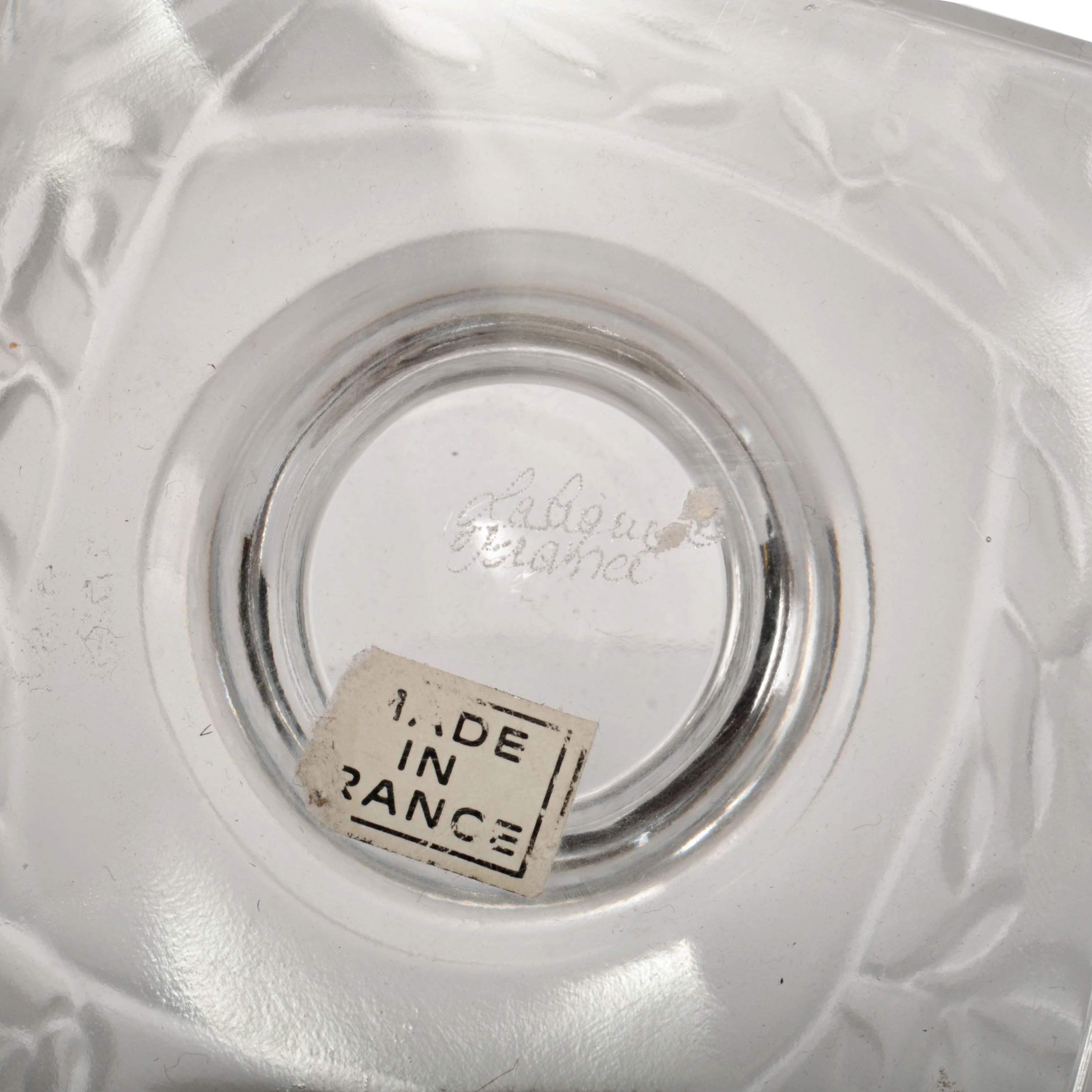 Vintage French Art Deco Style Lalique Elisabeth Crystal