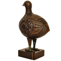 Ancient Persia 12th Century Islamic Bronze Seljuk Bird Pomander Statue Sculpture, Circa 1150