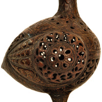 Ancient Persia 12th Century Islamic Bronze Seljuk Bird Pomander Statue Sculpture, Circa 1150