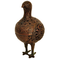 Ancient Persia 12th Century Islamic Bronze Seljuk Bird Pomander Statue Sculpture, Circa 1150