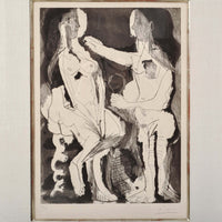 Pablo Picasso Aquatint Femmes nues au Miroir Sable Mouvant Signed Numbered 1965