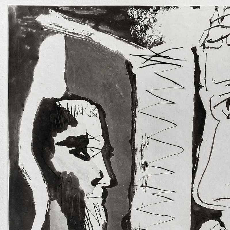 Pablo Picasso Aquatint Sculpteur et Sculpture Sable Mouvant Signed Numbered 1965