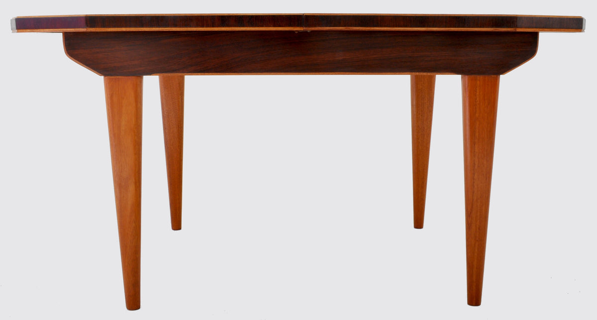 Mid-Century Modern Dining Table in Walnut with "Butterfly" Leaf, 1960s