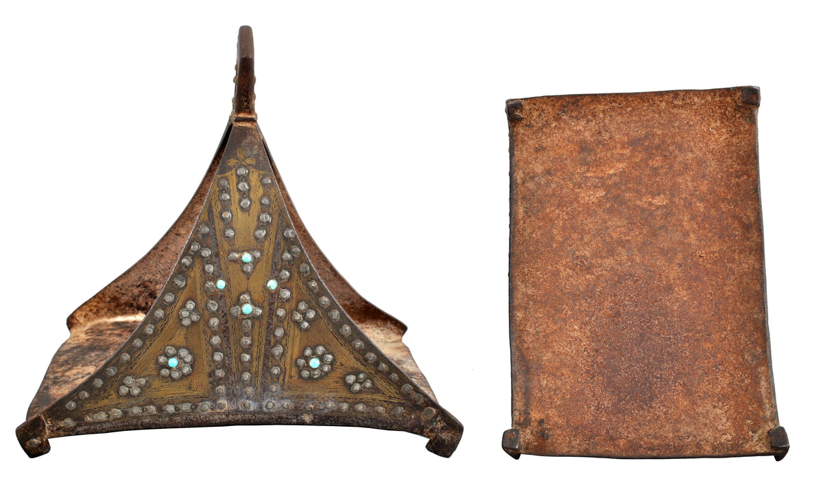 Antique 17th / 18th Century Safavid Period Ottoman / Turkish Islamic Iron Stirrups
