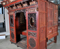 Chinese Carved Wedding Bed, Qing Dynasty, Circa 1880