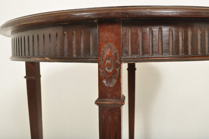 Antique Edwardian Sheraton Style Mahogany Occasional/Center Table, Circa 1900