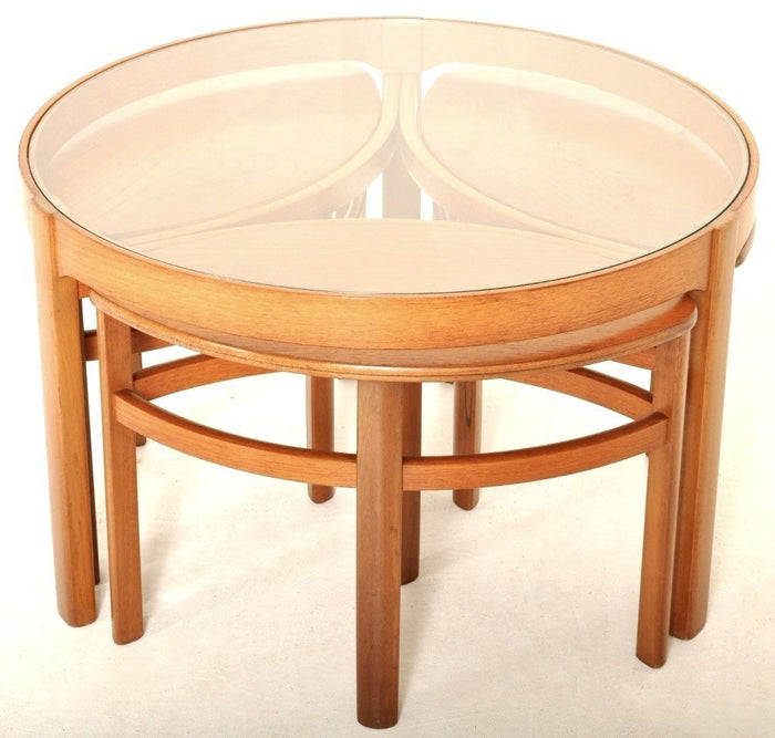 Mid-Century Modern Danish Teak Nesting Coffee Tables, 1960s