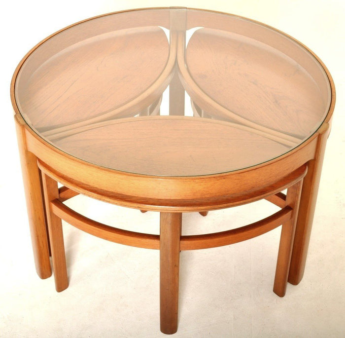 Mid-Century Modern Danish Teak Nesting Coffee Tables, 1960s