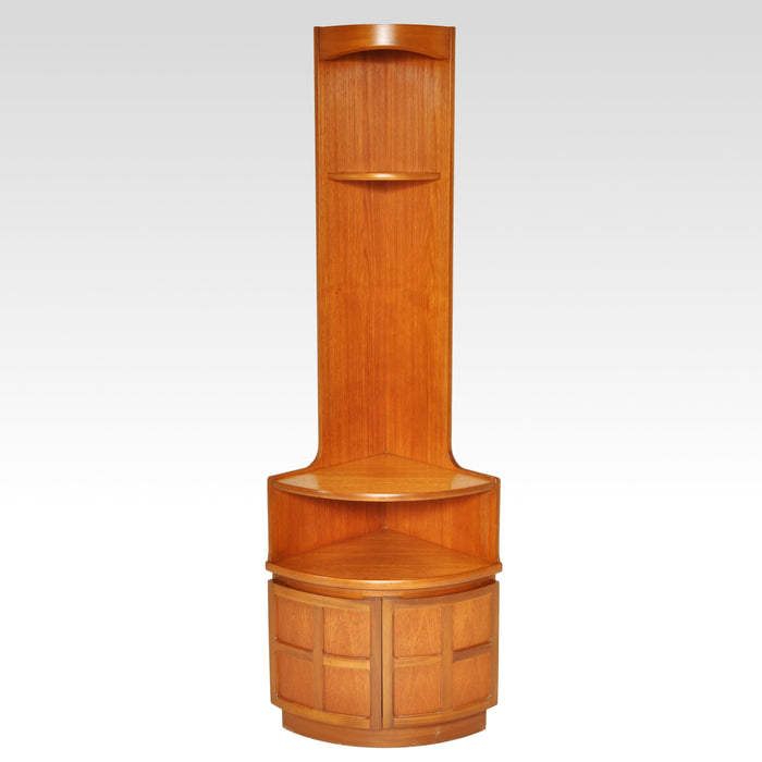 Mid-Century Modern Danish Teak Corner Cabinet by Nathan Furniture, 1960s