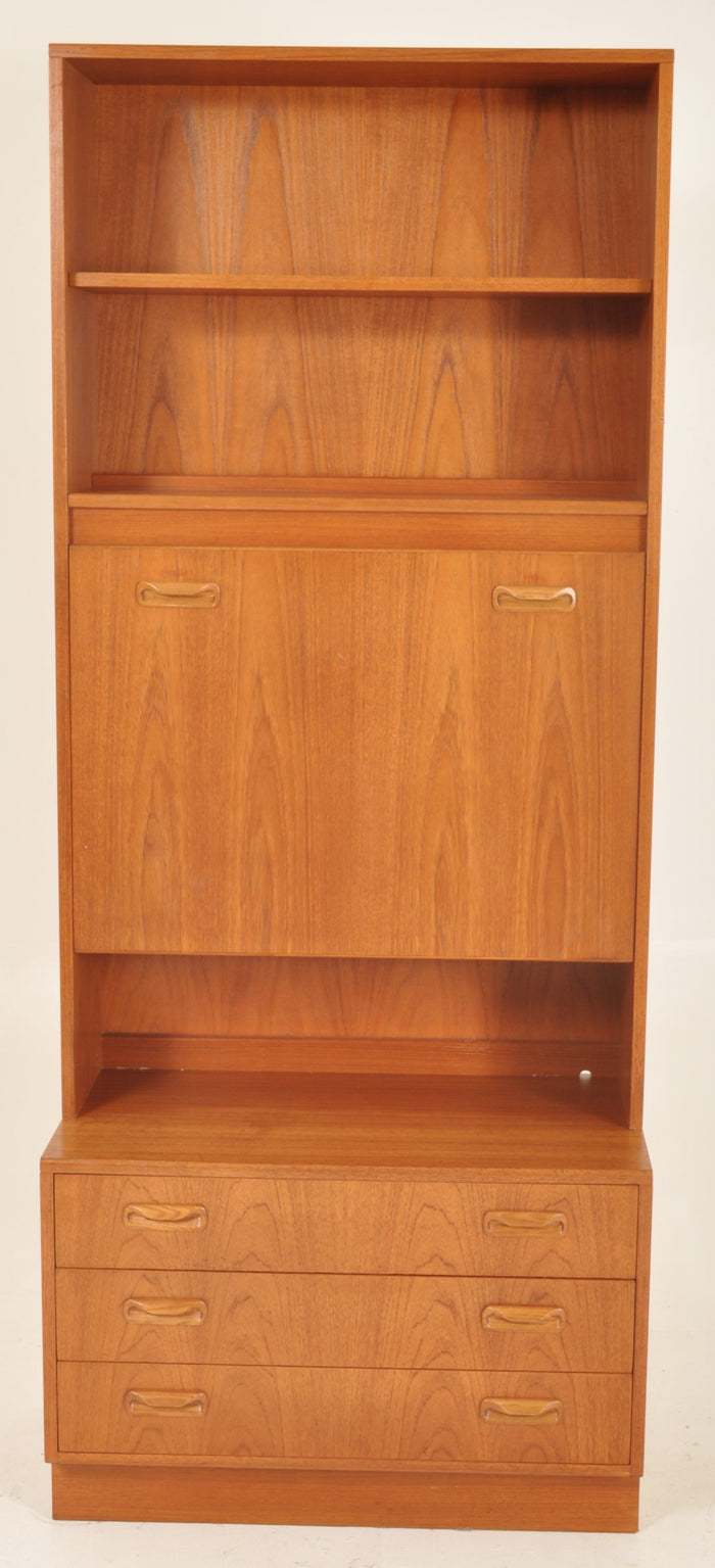 Mid-Century Modern Danish Teak Bookcase/Secretary by G Plan, 1960s